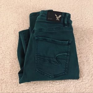 AE Teal Sky High Jegging